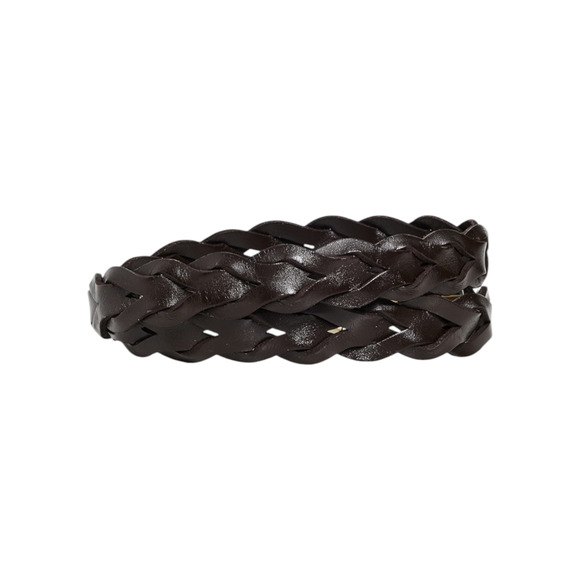 MADEWELL Braided Belt in Dark Carob XXS-S - Picture 3 of 13